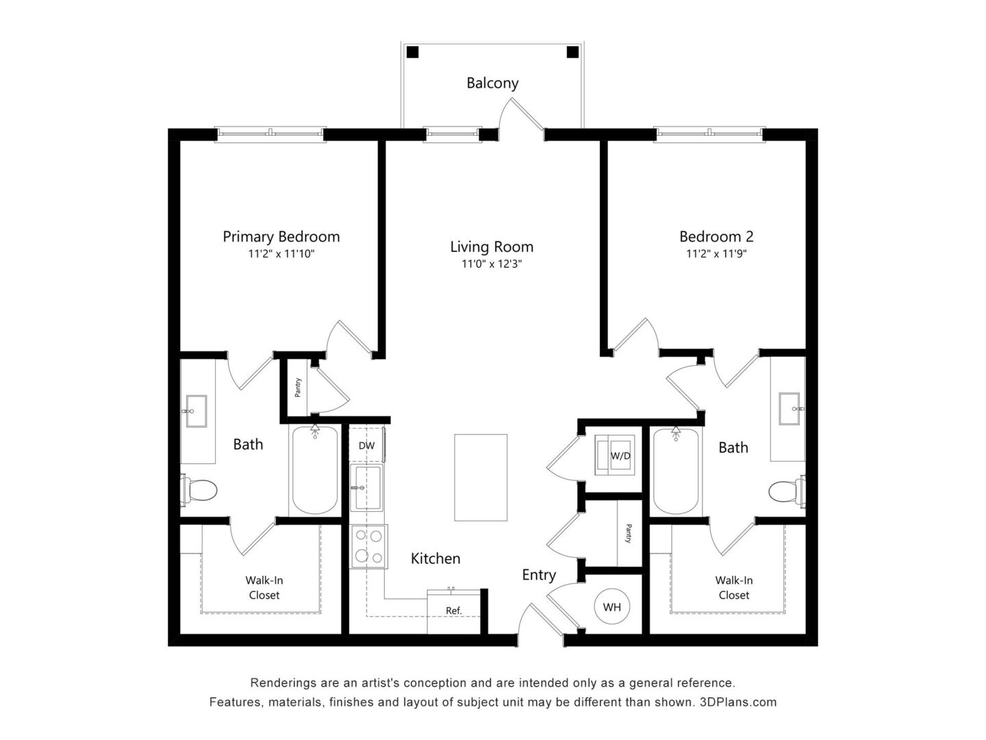 2 Bedroom Apartment – 2800 Foxfield Parkway #1105, Douglasville, GA 30135