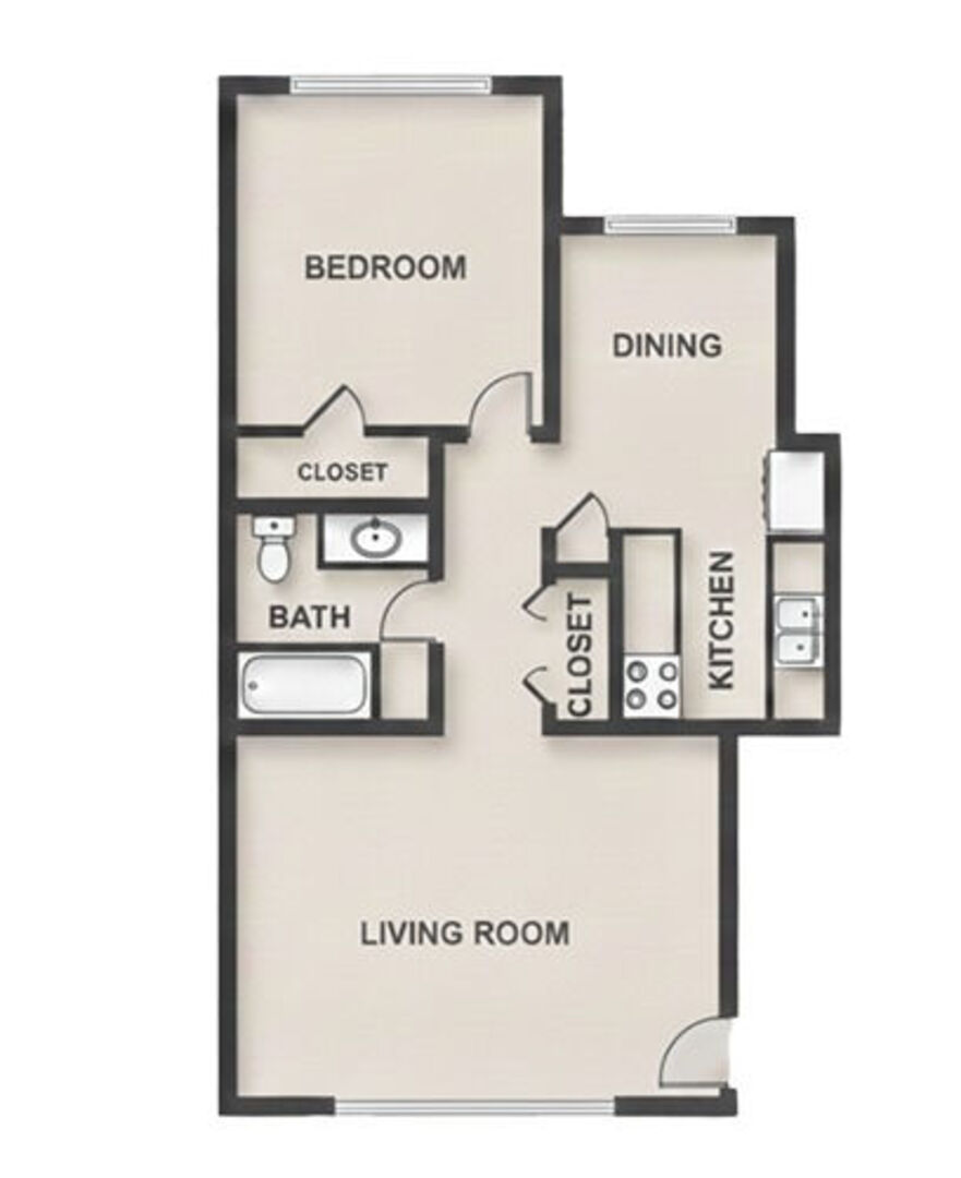 1 Bedroom Apartment – 3954 Arlington Square Drive #302, Houston, TX 77034