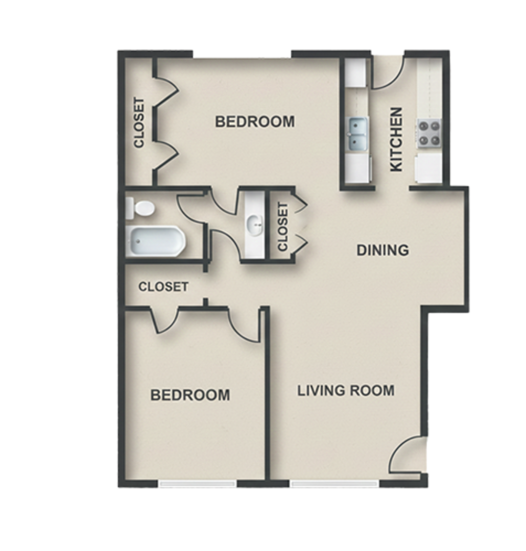 2 Bedroom Apartment – 3954 Arlington Square Drive #296, Houston, TX 77034