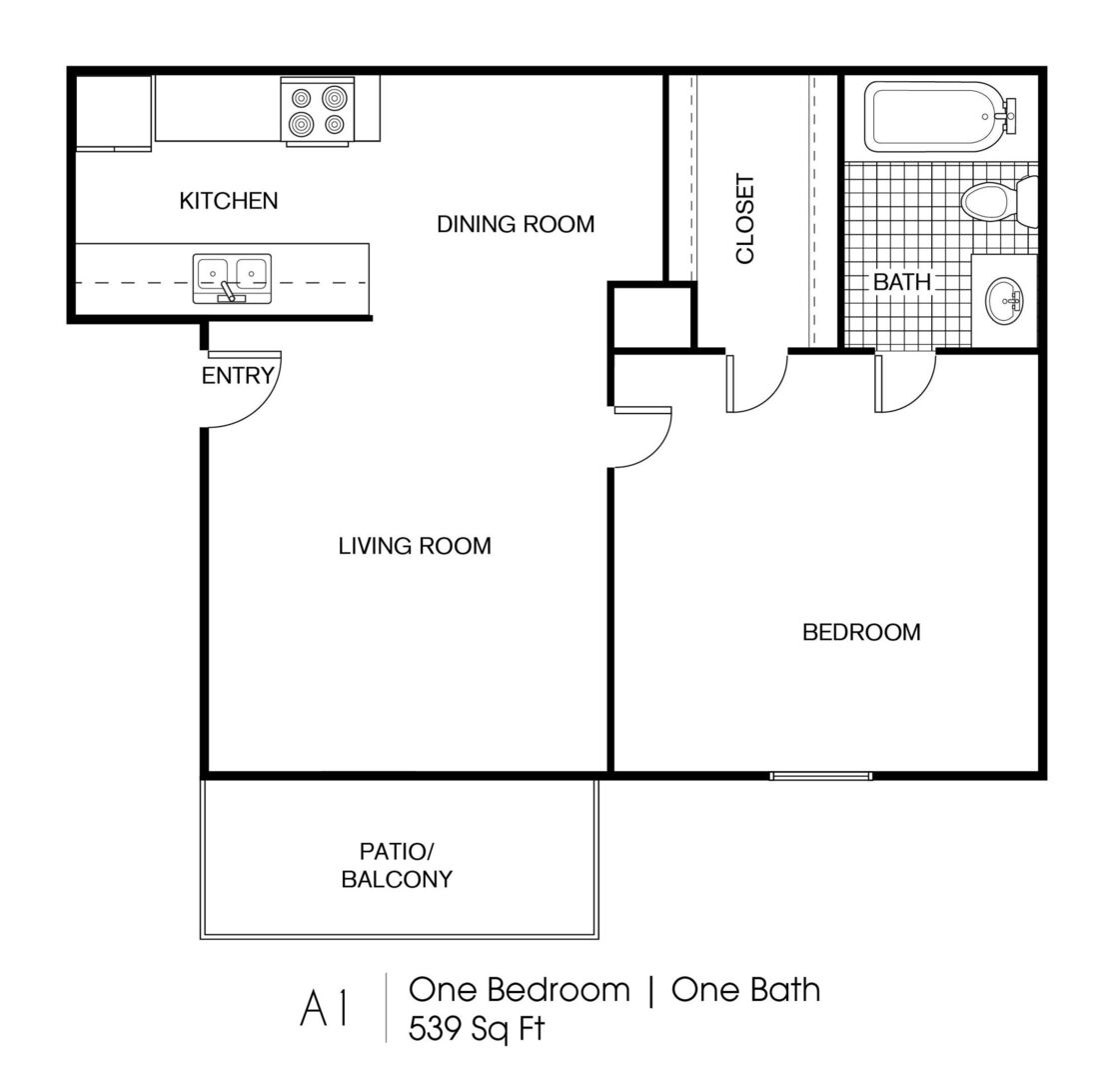 1 Bedroom Apartment – 300 N Vista Dr #1602, Houston, TX 77073