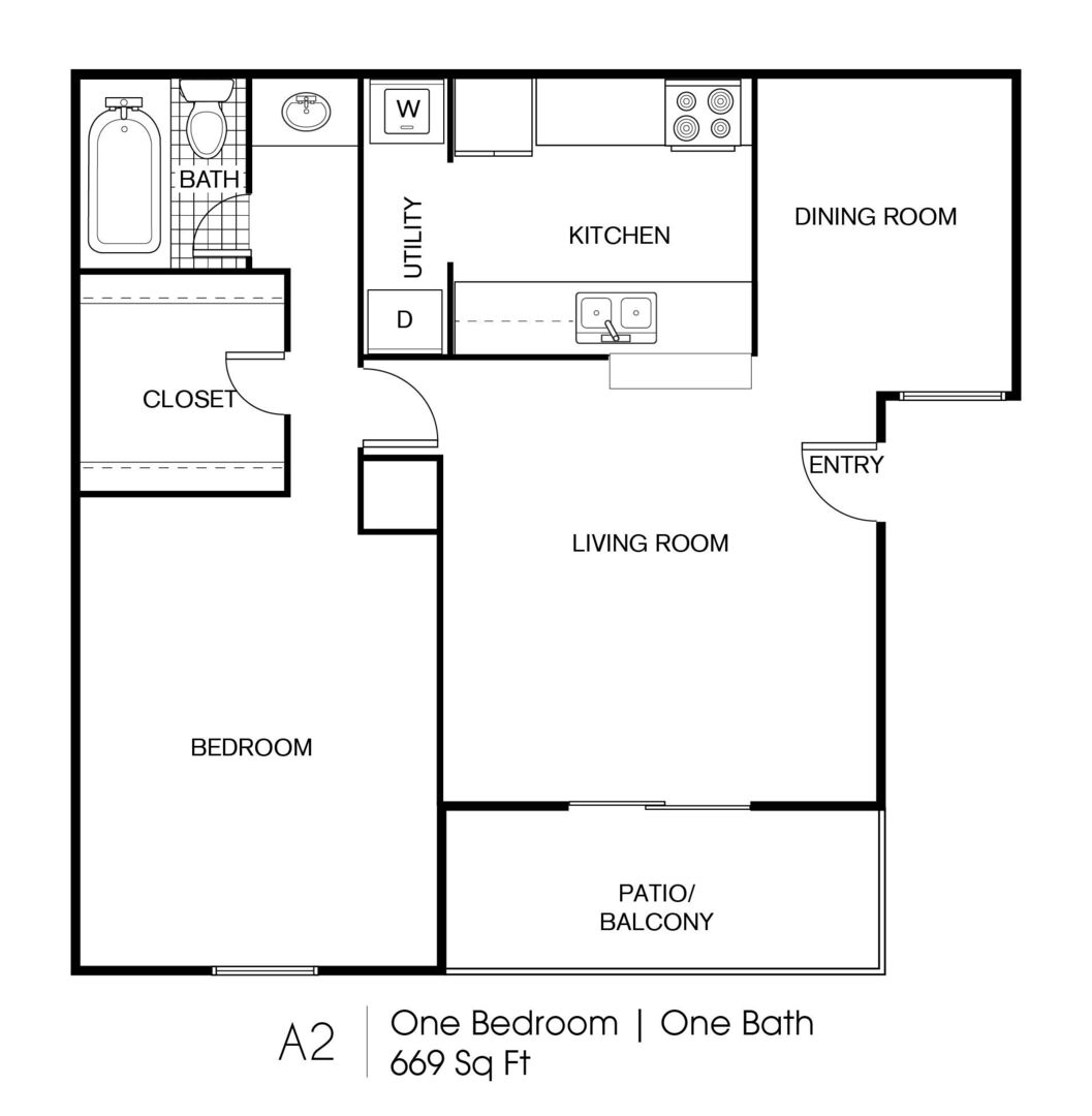 1 Bedroom Apartment – 300 N Vista Dr #1312, Houston, TX 77073
