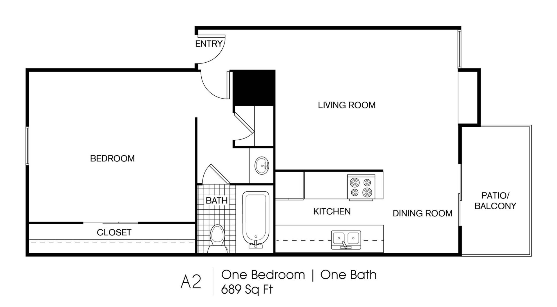 1 Bedroom Apartment – 300 N Vista Dr #913, Houston, TX 77073