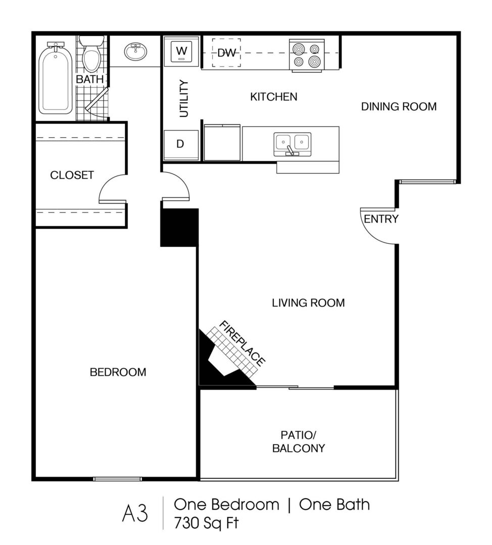 1 Bedroom Apartment – 300 N Vista Dr #1422, Houston, TX 77073