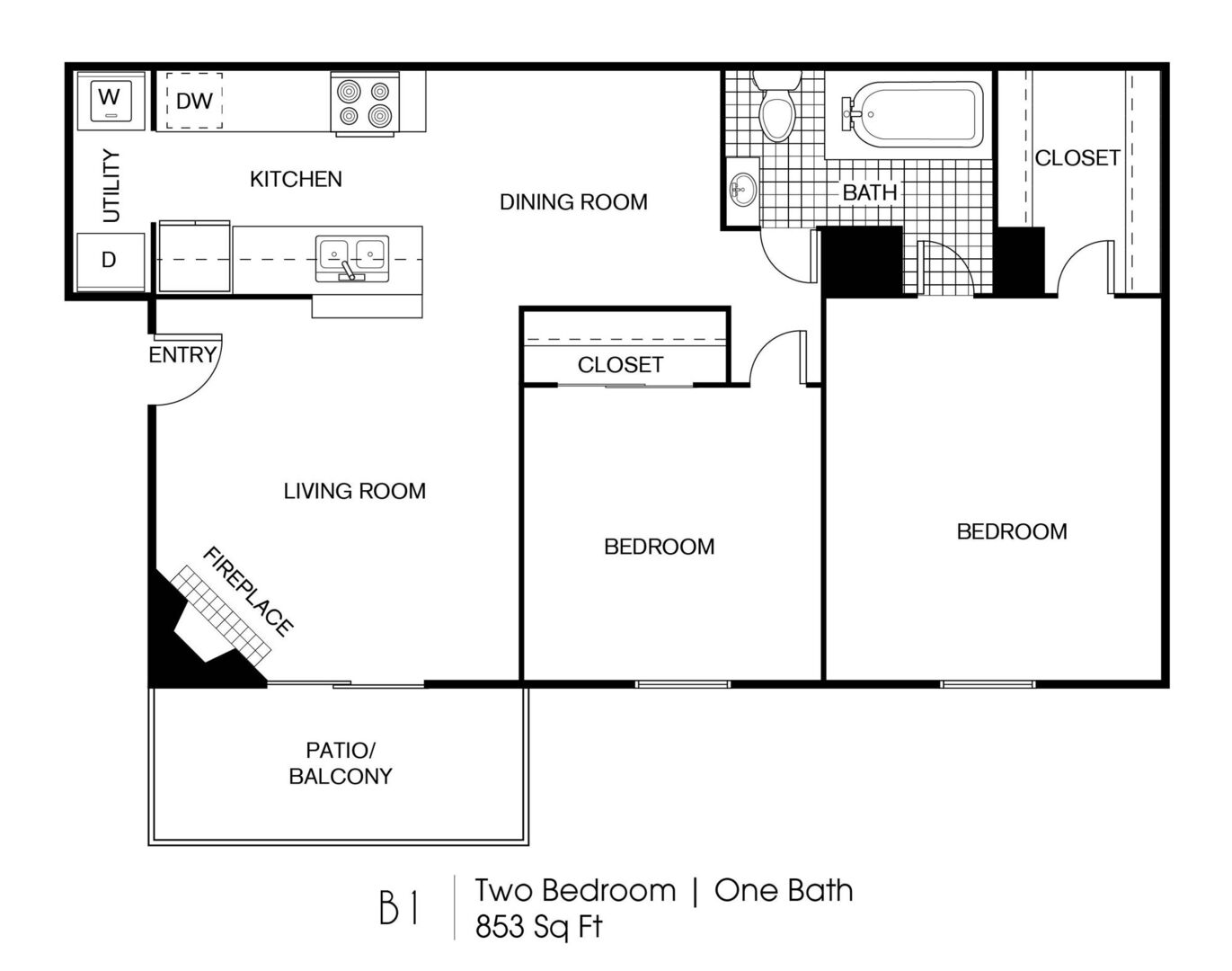 2 Bedroom Apartment – 300 N Vista Dr #2017, Houston, TX 77073