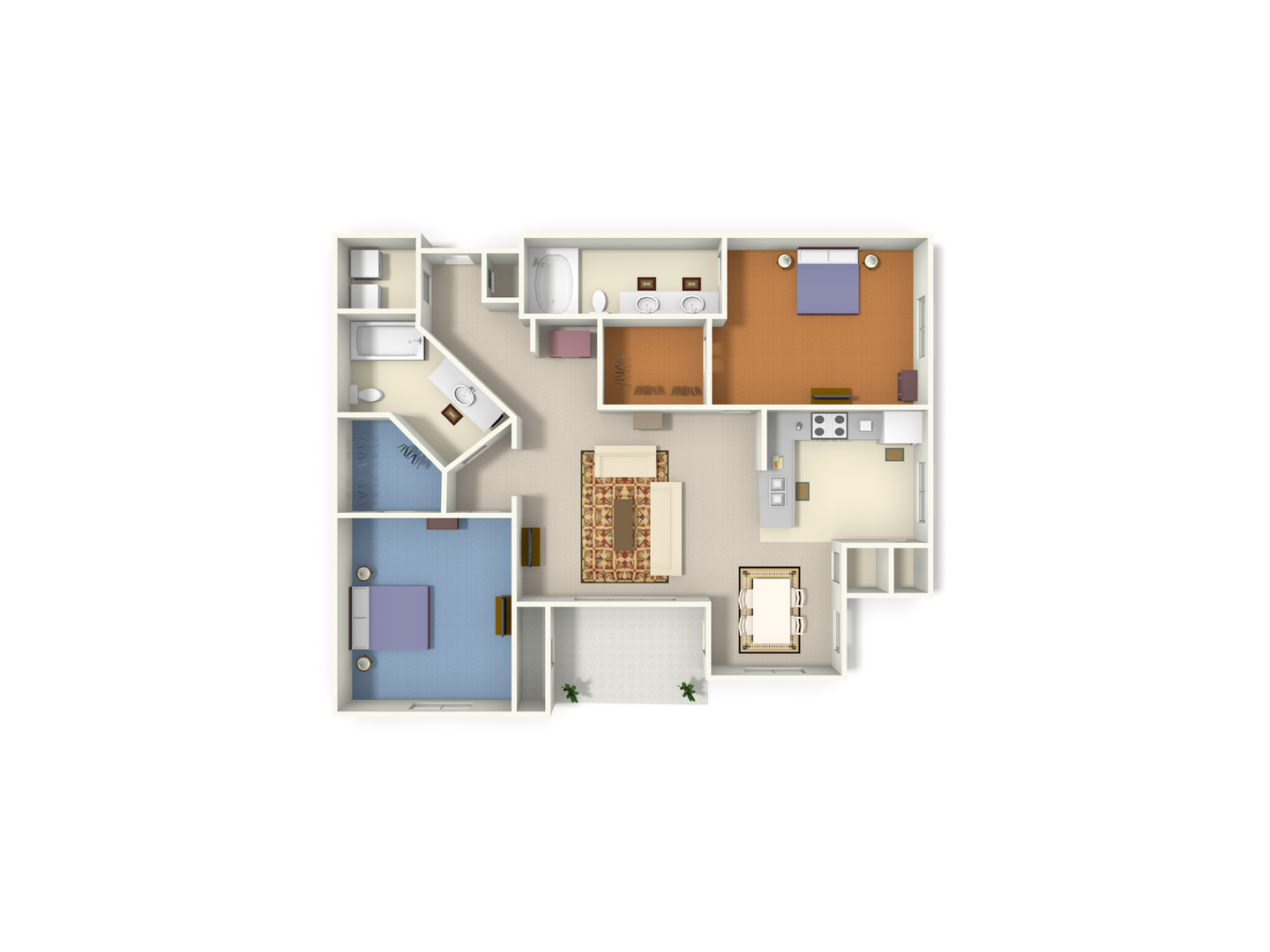 2 Bedroom Apartment – 100 Cavalier Crossing #02407, Lithonia, GA 30038