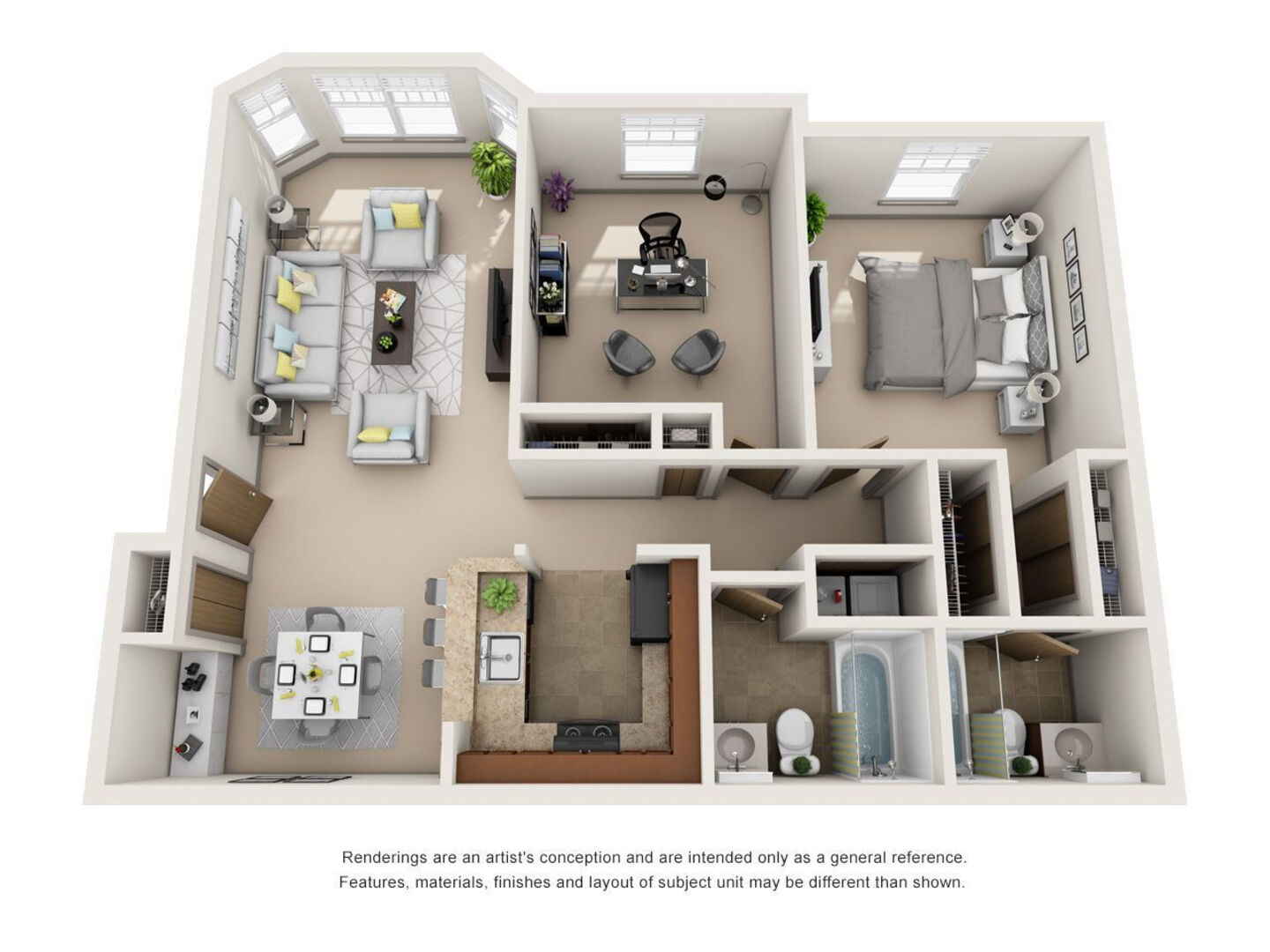 2 Bedroom - Workforce Housing floor plan