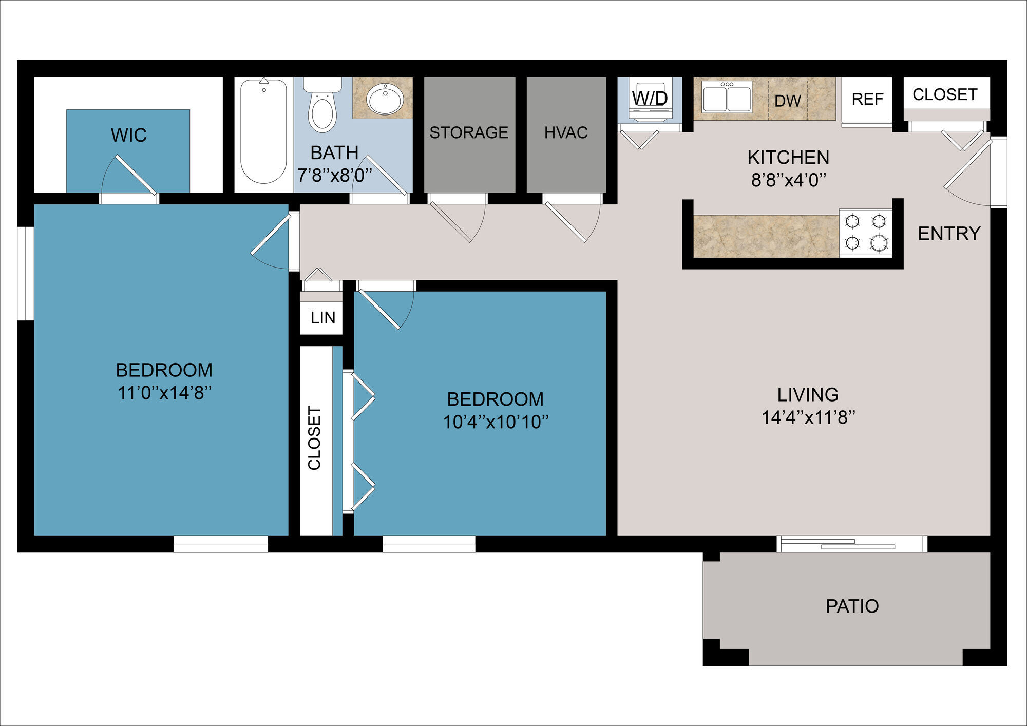 B1 Renovated floor plan