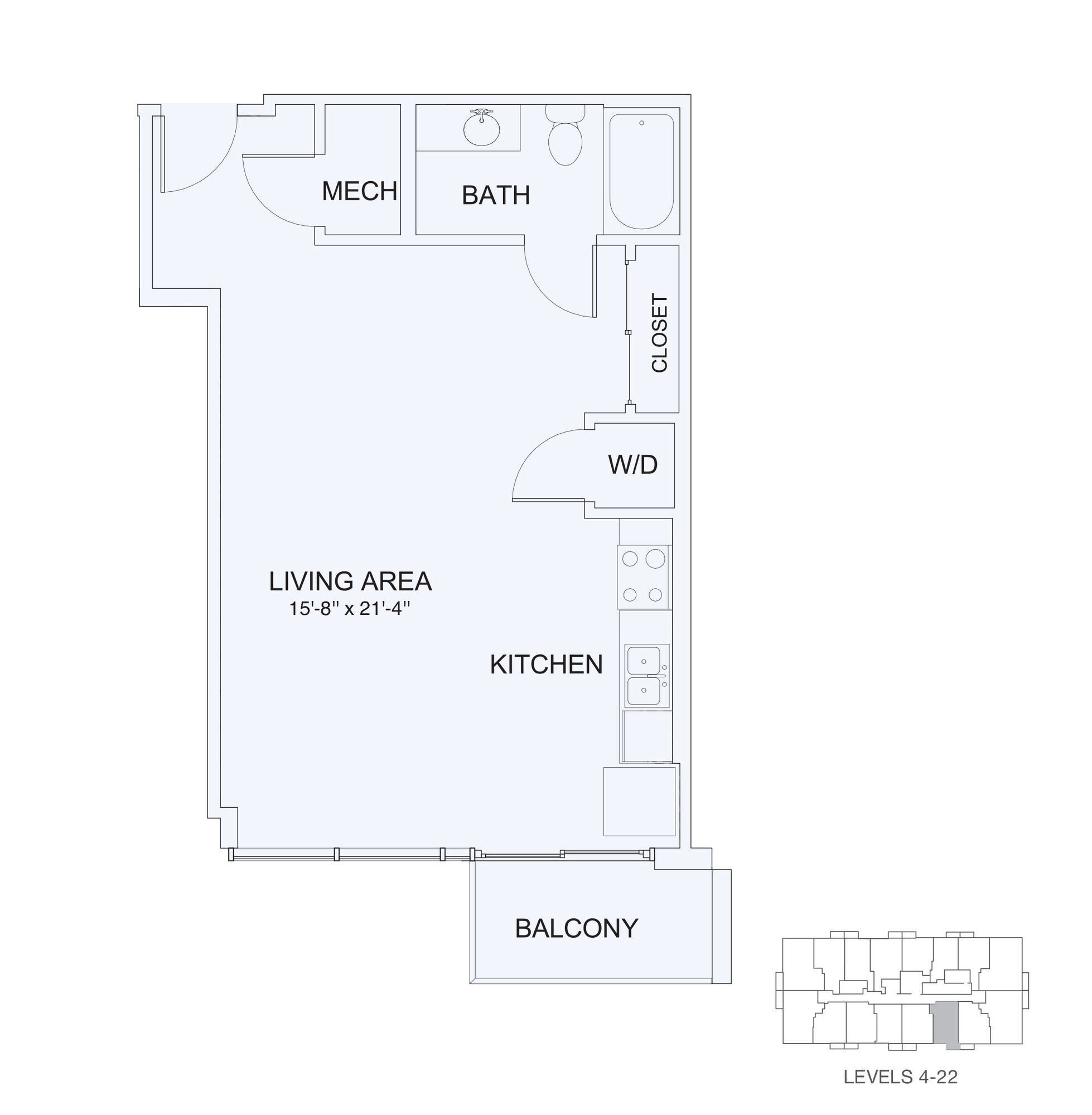 Studio 4 floor plan