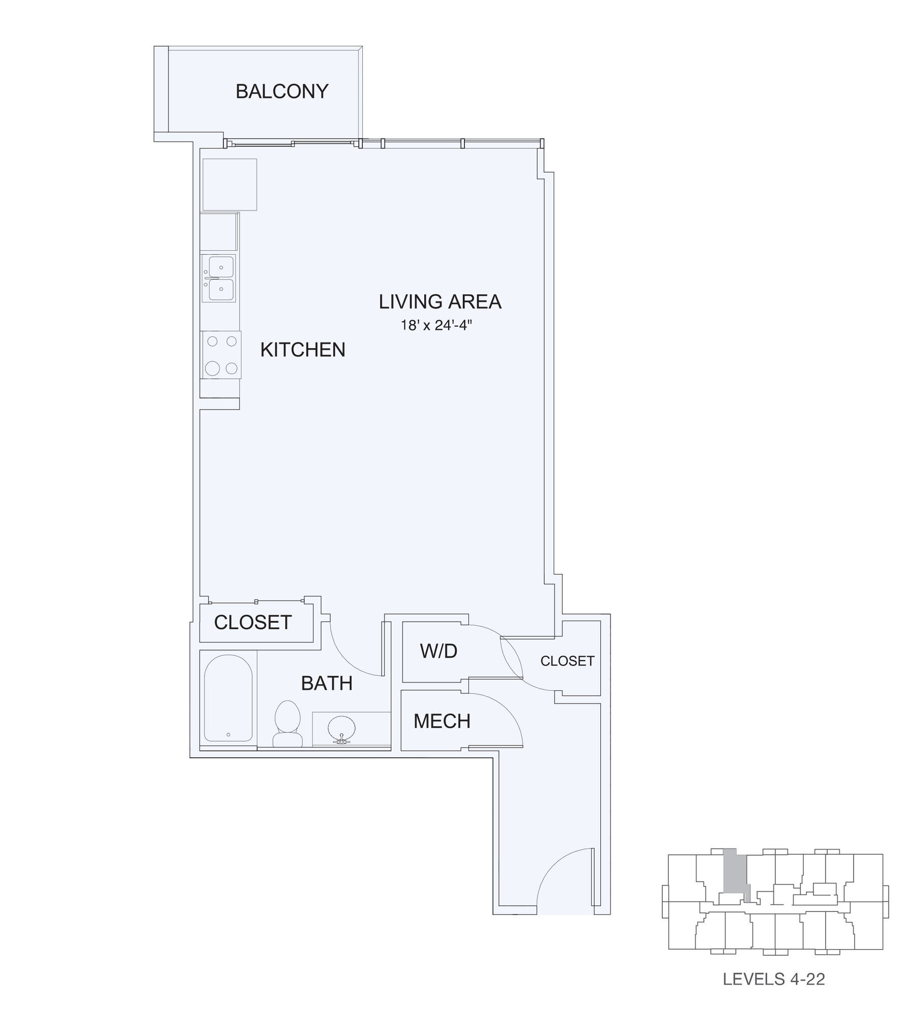Studio 5 floor plan