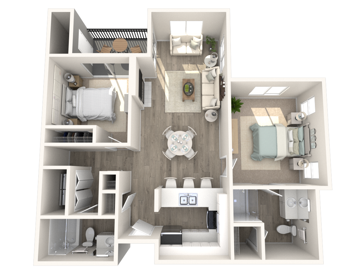 2Bedroom TA Reno2 floor plan
