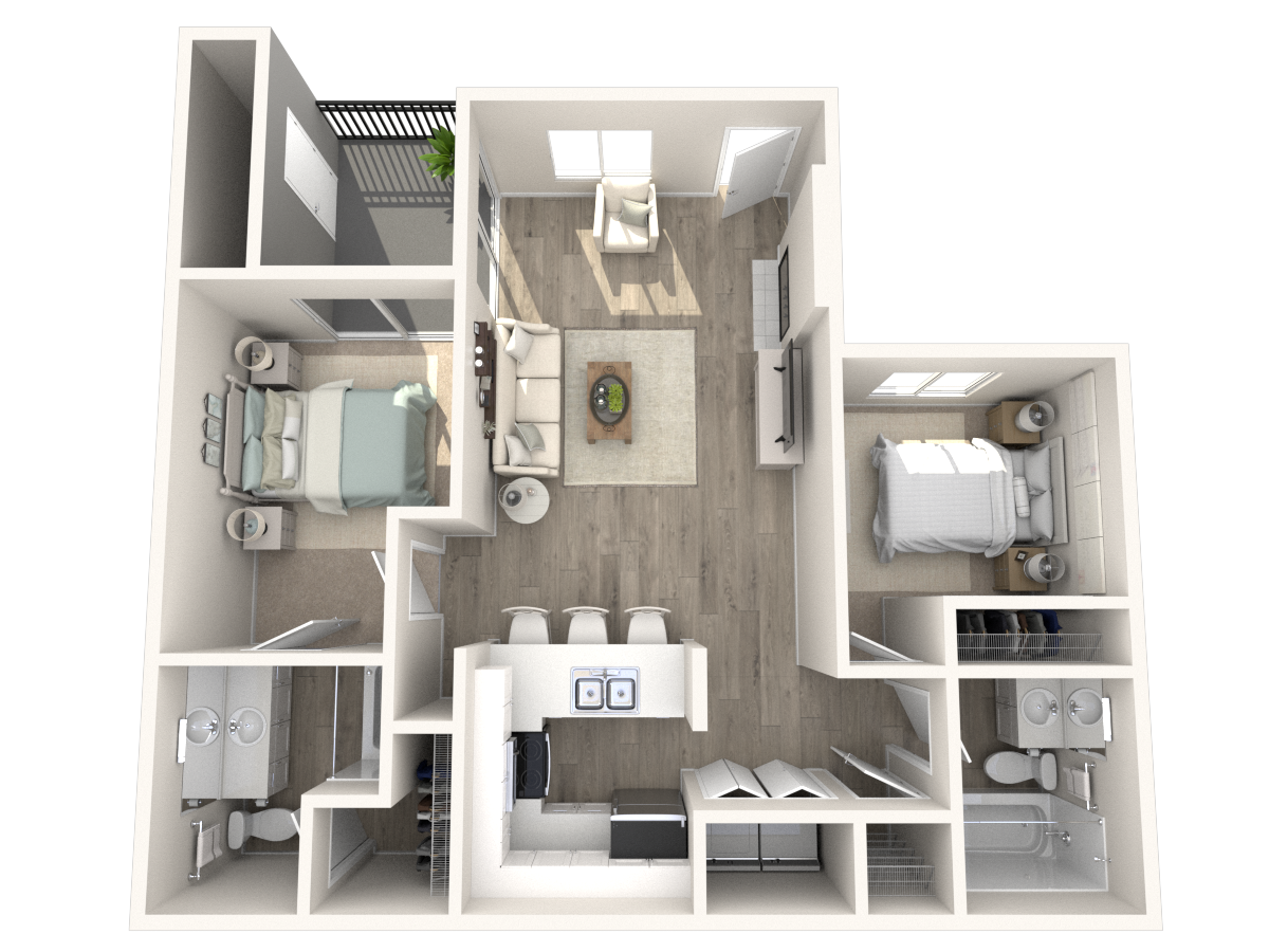 2Bedroom TA Reno1 floor plan