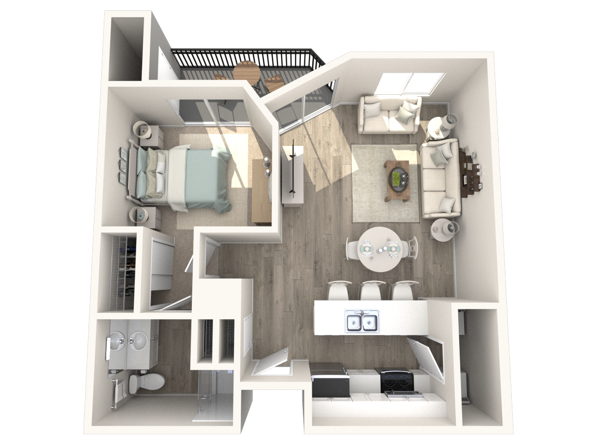 1Bedroom floor plan