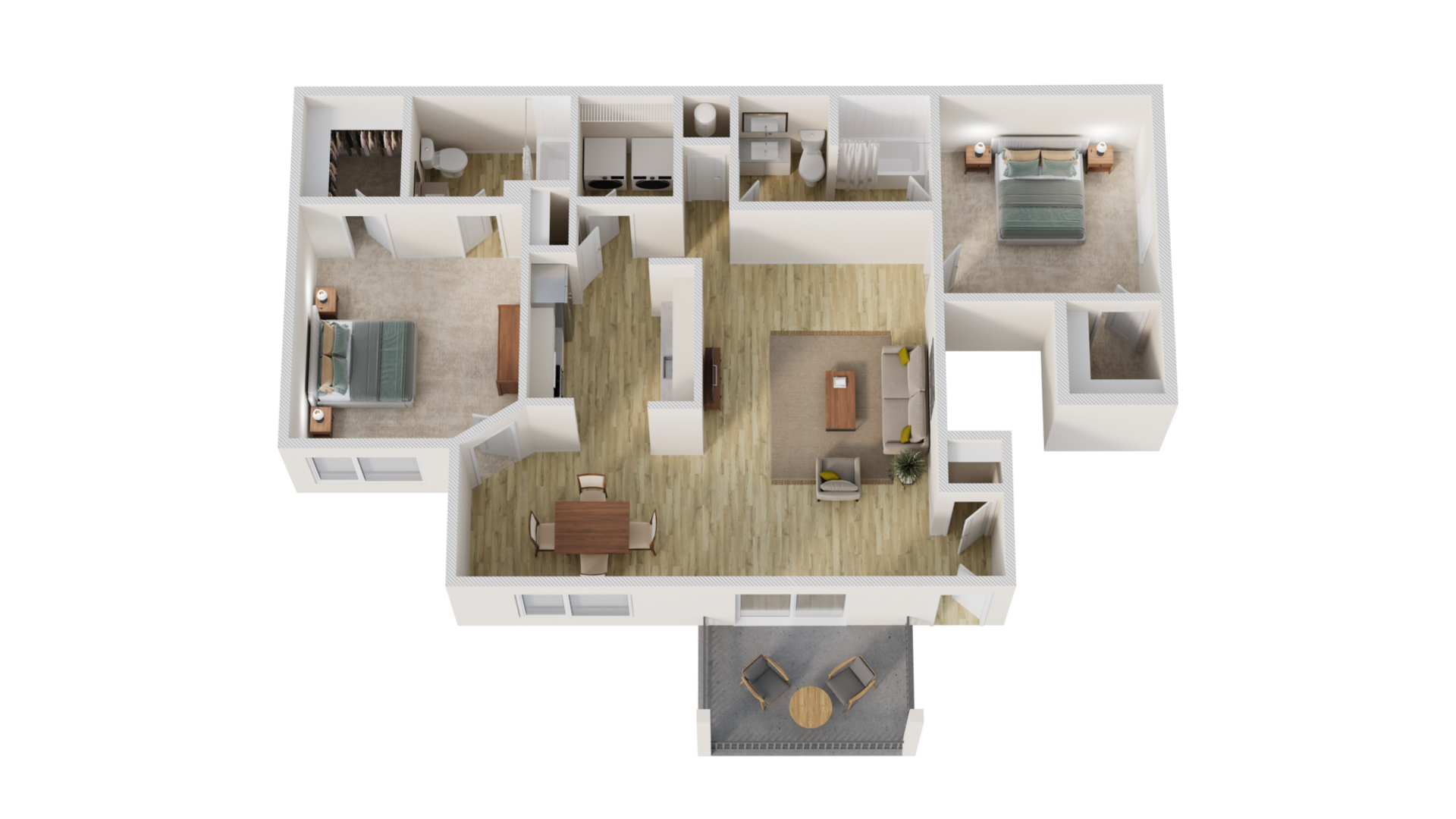 2 Bedroom Apartment – 2222 E West Connector #501S, Austell, GA 30106