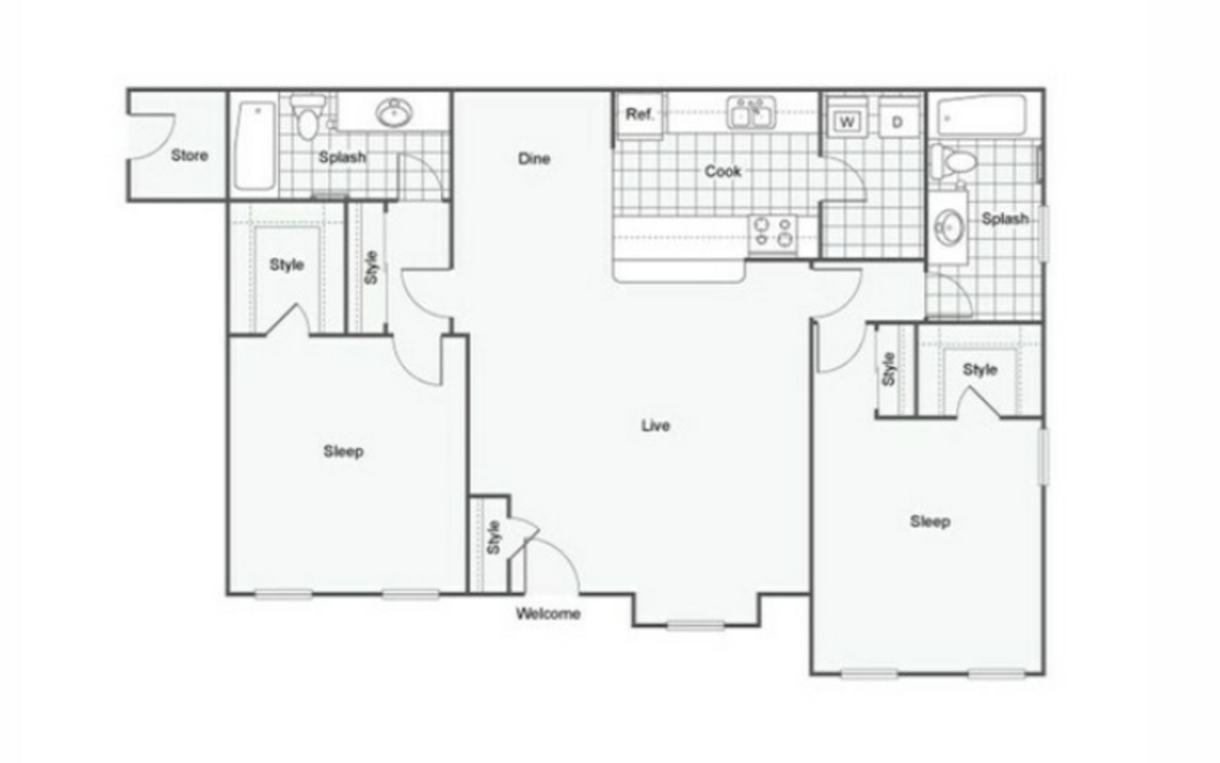 2 Bedroom Apartment – 2330 Cobb Pkwy SE #9014, Smyrna, GA 30080
