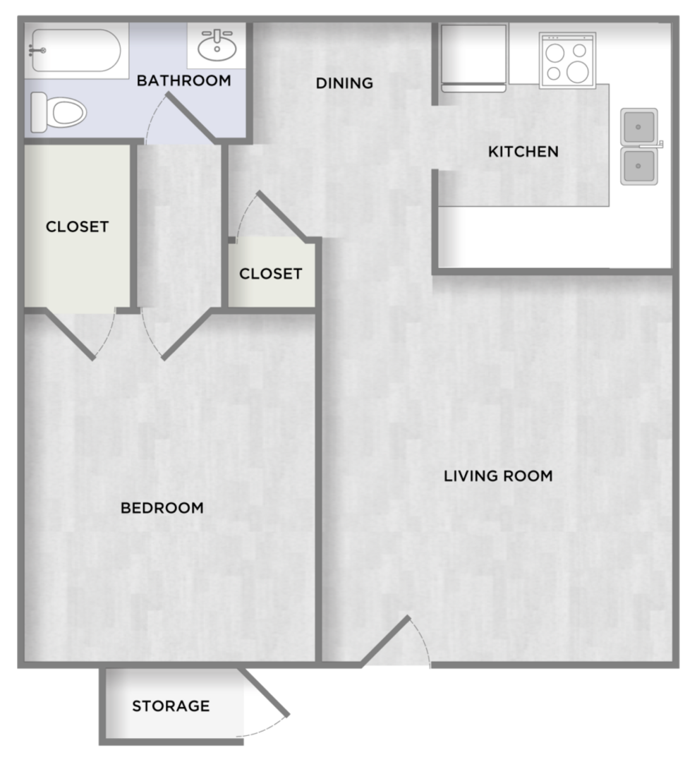 1 Bedroom Apartment – 8801 S Braeswood Blvd #511, Houston, TX 77031