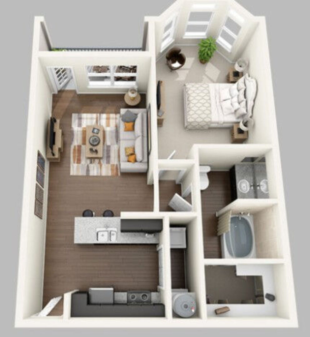 1 Bedroom Apartment – 3603 Chenevert St #404, Houston, TX 77004