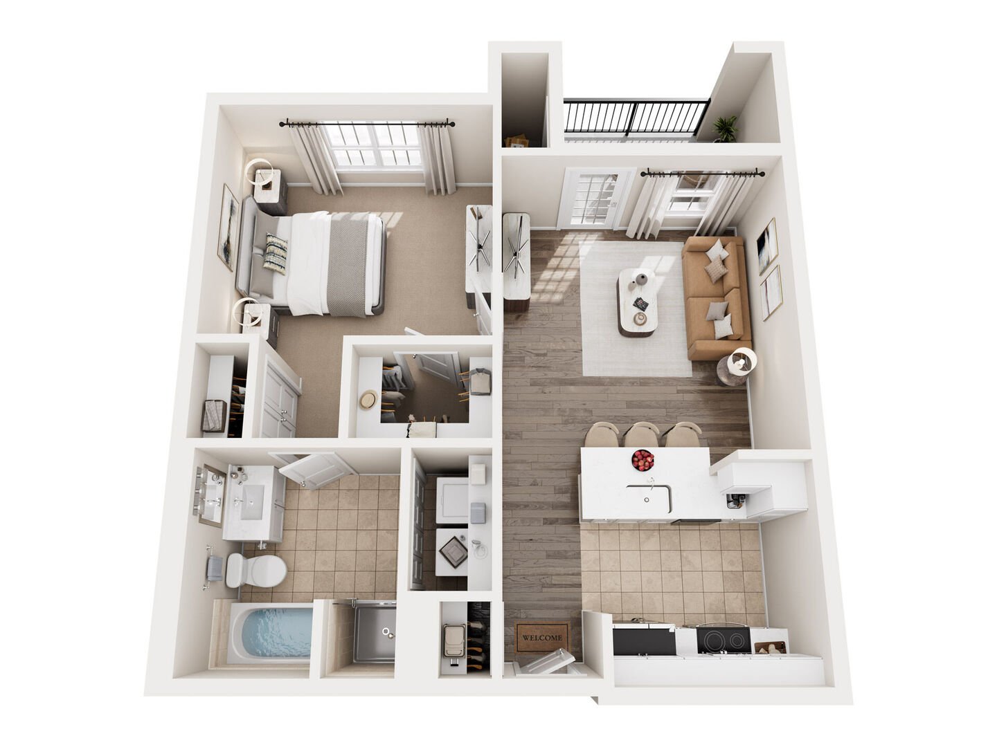 1 Bedroom Apartment – 4001 Fannin Street #4713-P, Houston, TX 77004