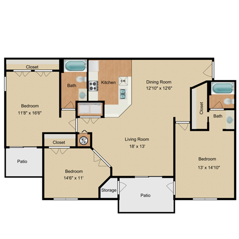 The Magnolia floor plan