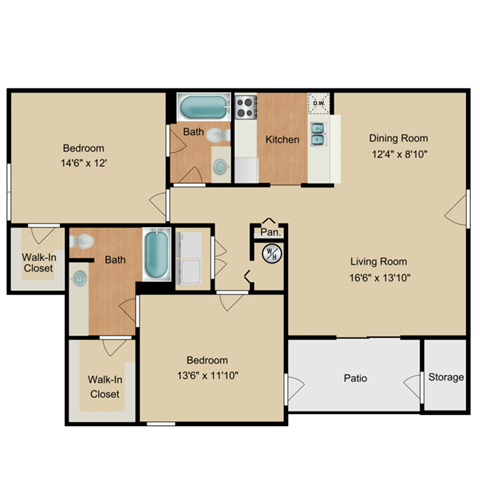 The Oleander floor plan
