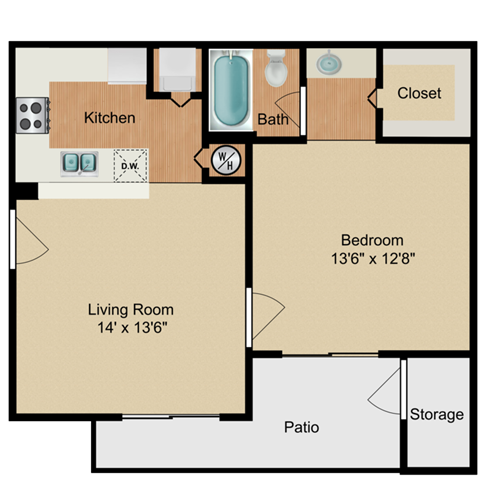 The Lily floor plan