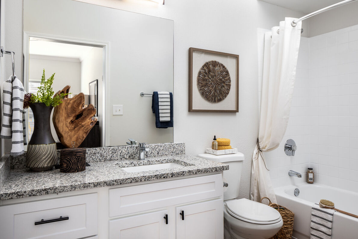 Dixon at Stonegate bathroom with walk-in shower - Fort Worth, TX