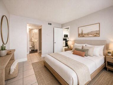 Furnished bedroom shown — representative home at Ava Park.