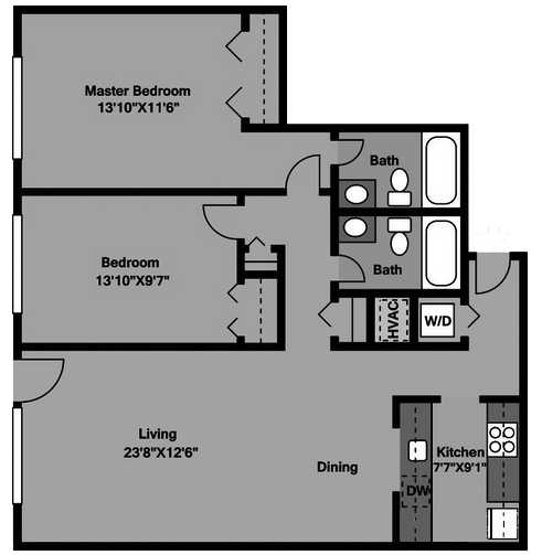 B2A floor plan