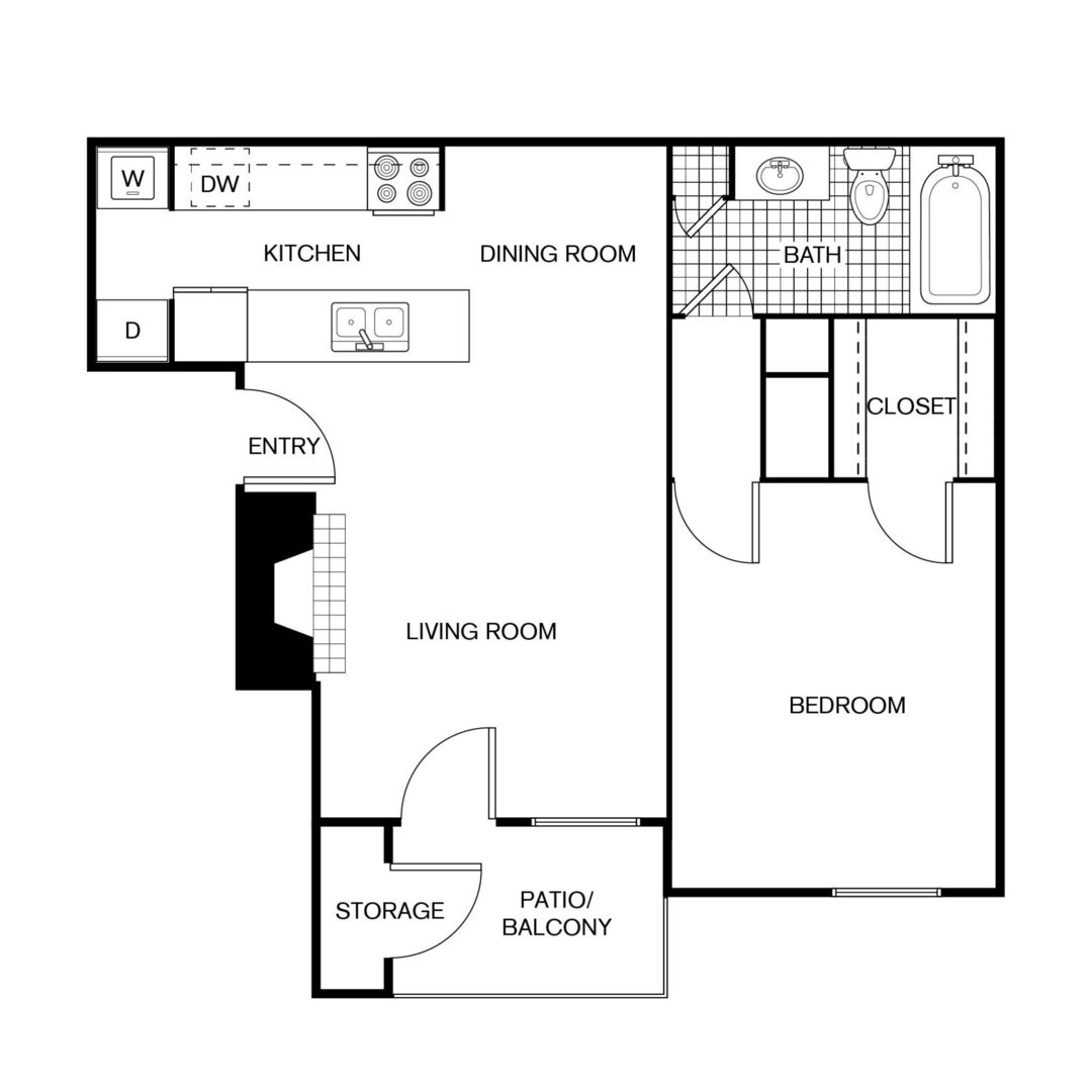 1 Bedroom Apartment – 14000 Ella Boulevard #709, Houston, TX 77014