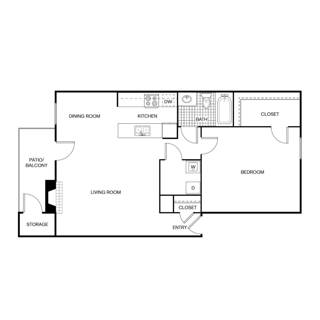 1 Bedroom Apartment – 14000 Ella Boulevard #401, Houston, TX 77014