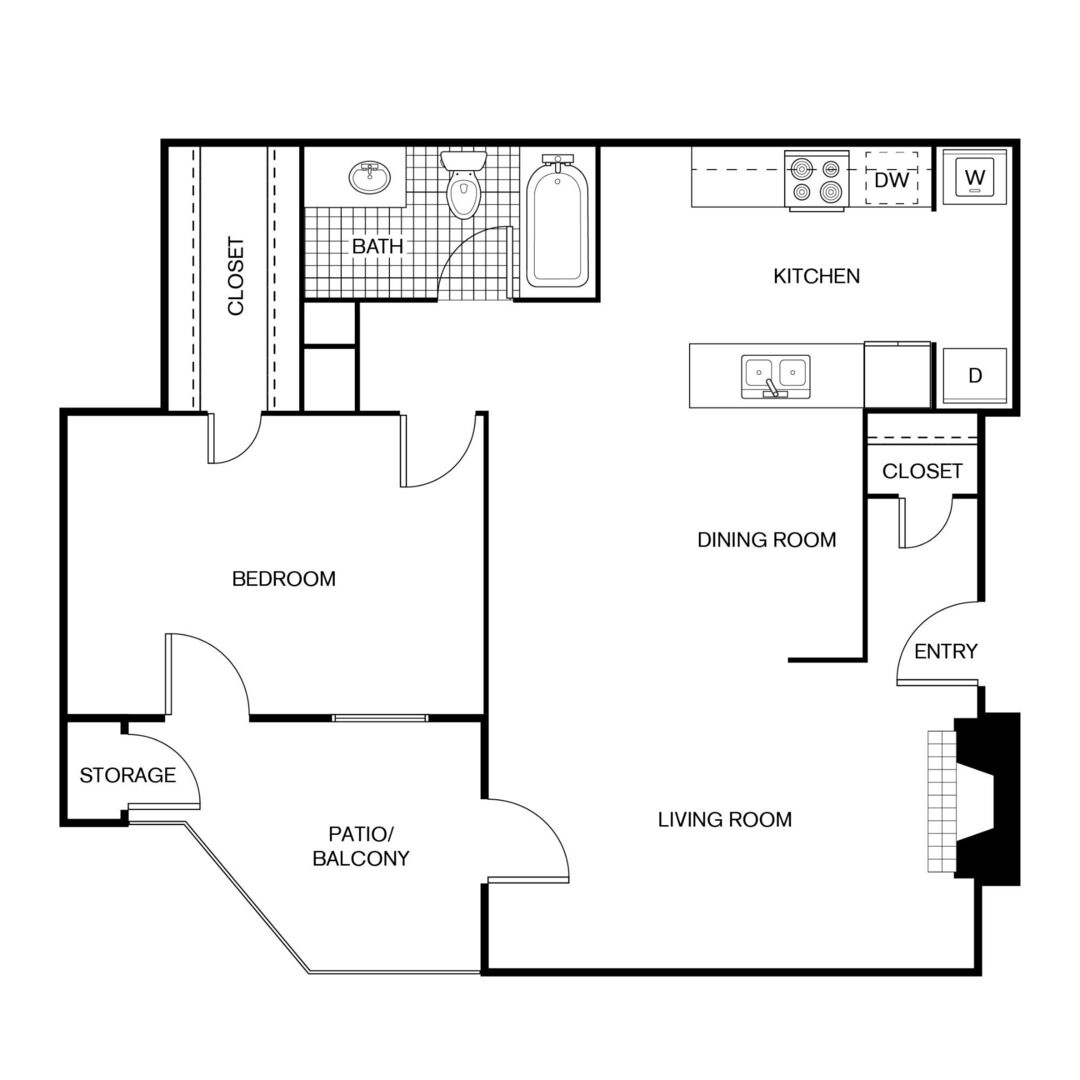 1 Bedroom Apartment – 14000 Ella Boulevard #713, Houston, TX 77014