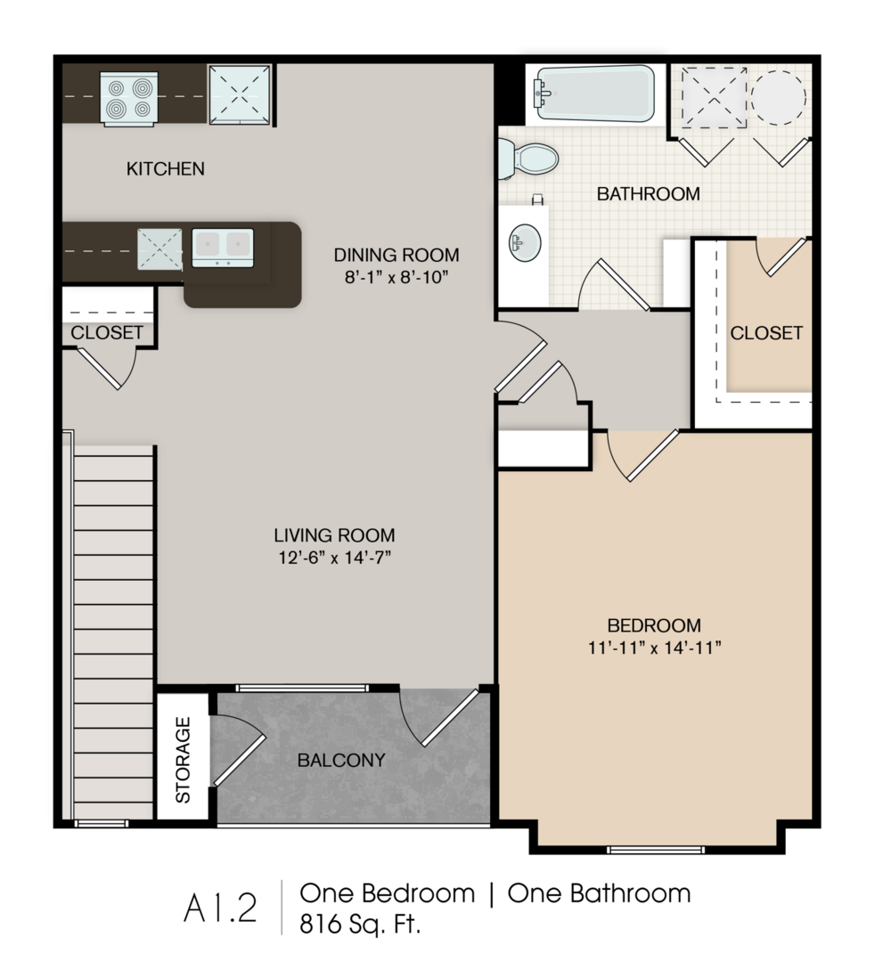 1 Bedroom Apartment – 300 West Henderson Road #302, Angleton, TX 77515