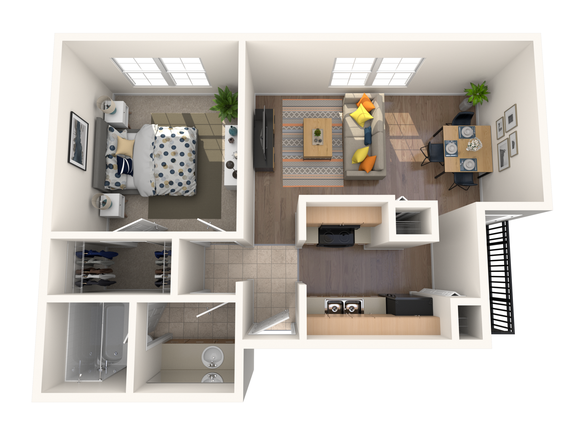 A3-1x1 floor plan