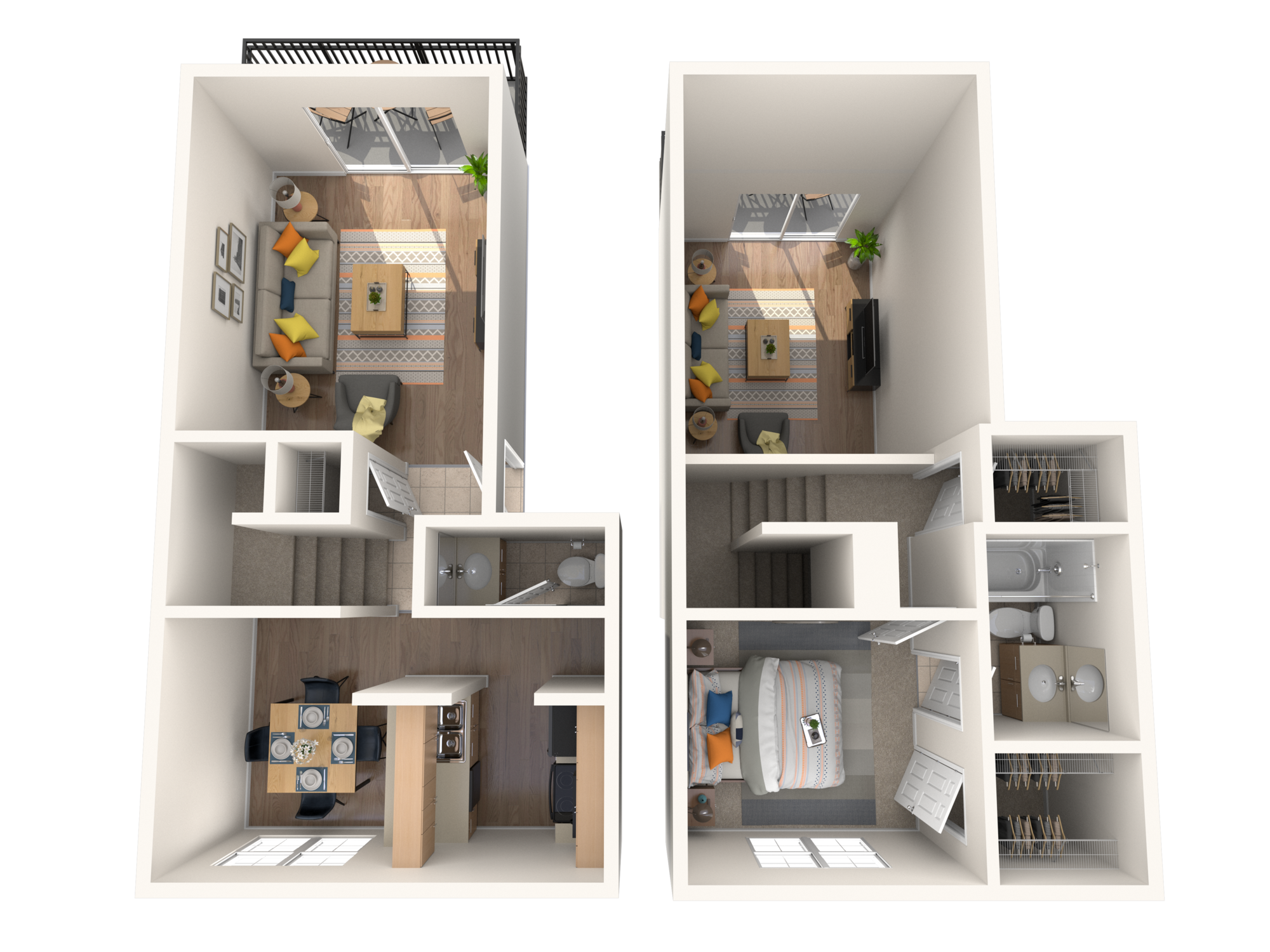 TH1-1x1TH floor plan