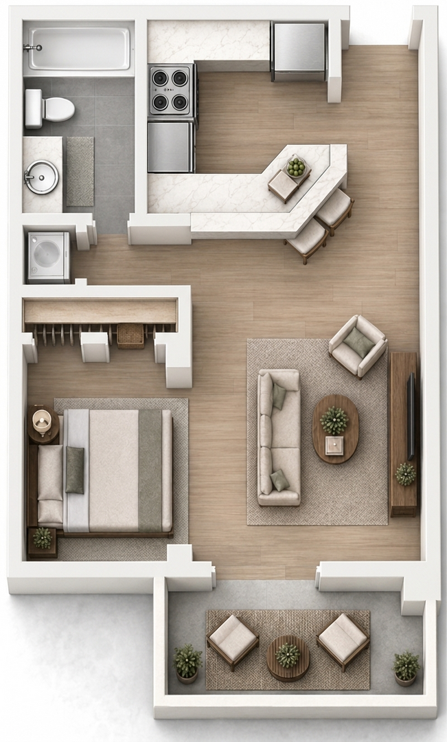 Studio Apartment – 12630 Ashford Point Drive #716, Houston, TX 77082