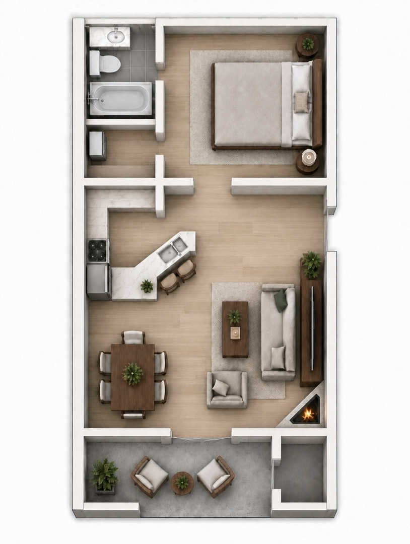 1 Bedroom Apartment – 12630 Ashford Point Drive #611, Houston, TX 77082