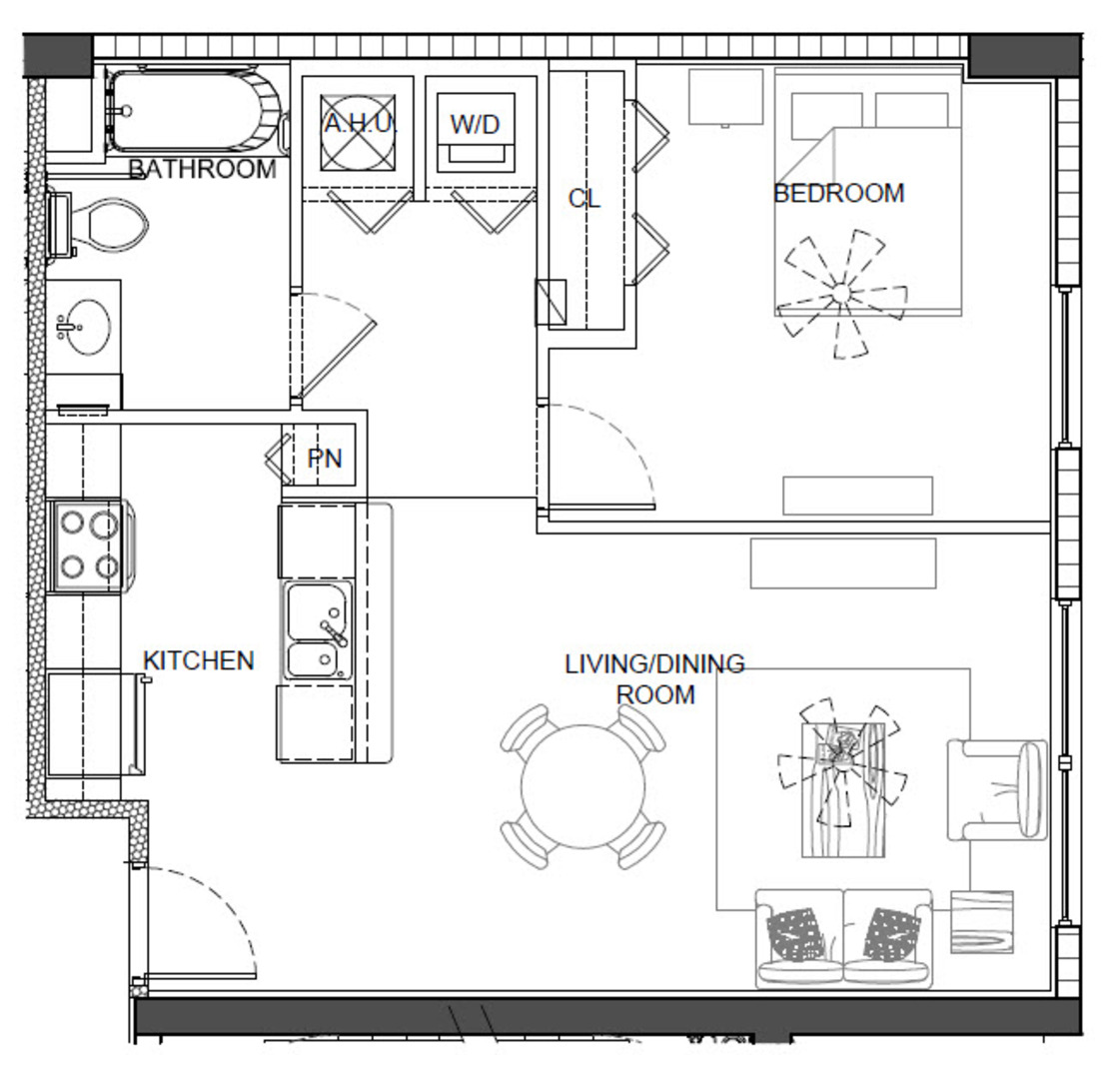 Unit 1A floor plan