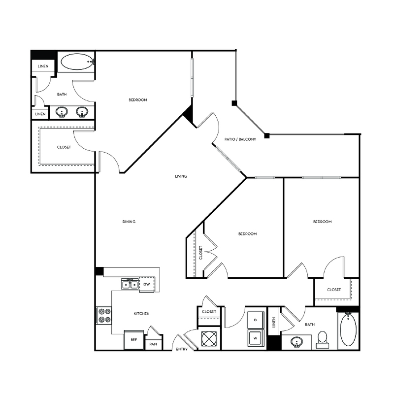View Floor Plans Of Vistas 707 Apartments In Charlotte