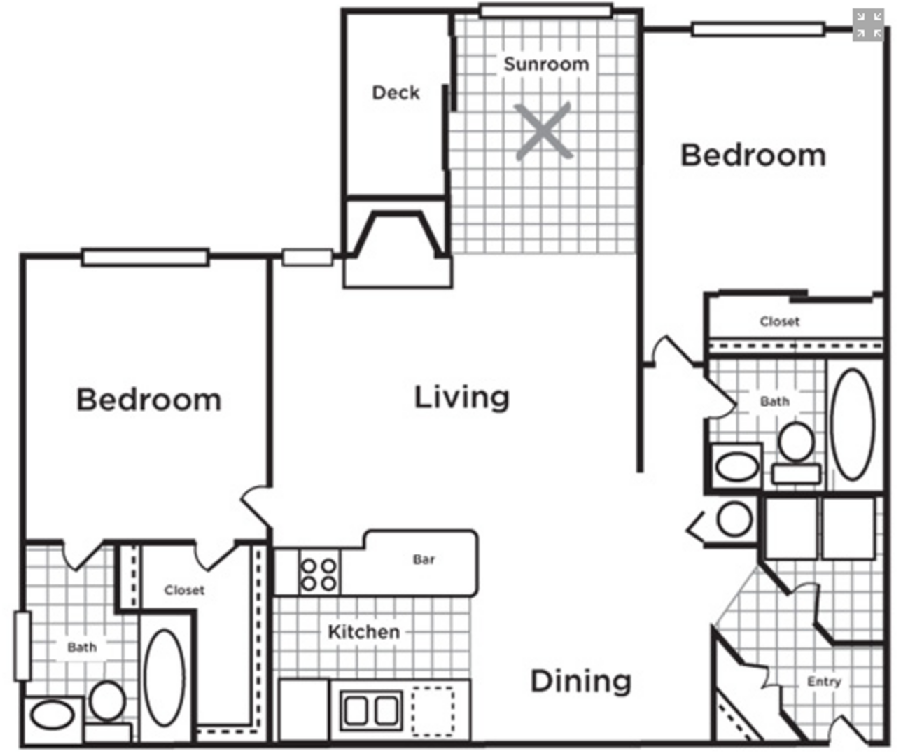 2 Bedroom Apartment – 1110 Garden Walk Blvd #311, College Park, GA 30349