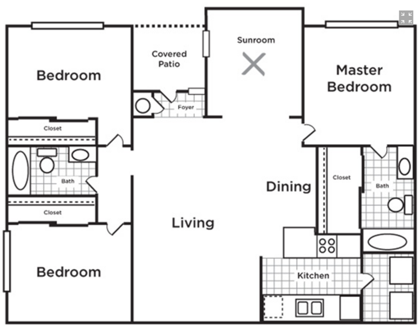 3 Bedroom Apartment – 1110 Garden Walk Blvd #1617, College Park, GA 30349