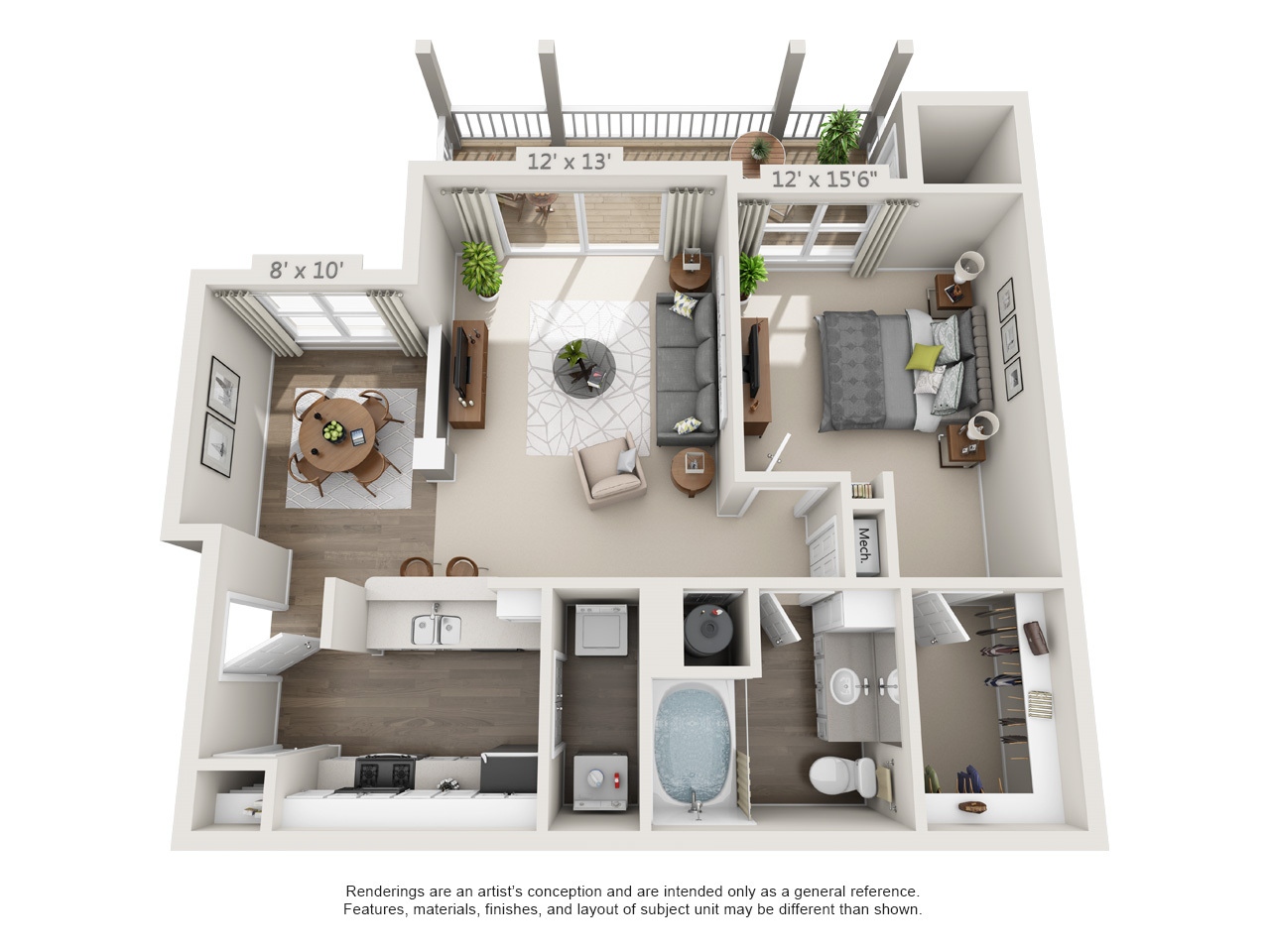 1 Bedroom Yellowstone Platinum floor plan