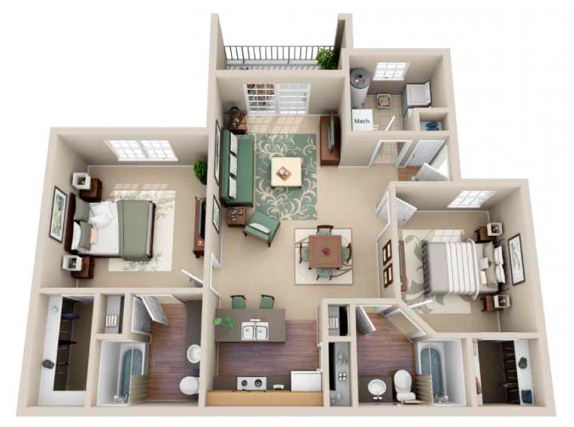B2-CR floor plan