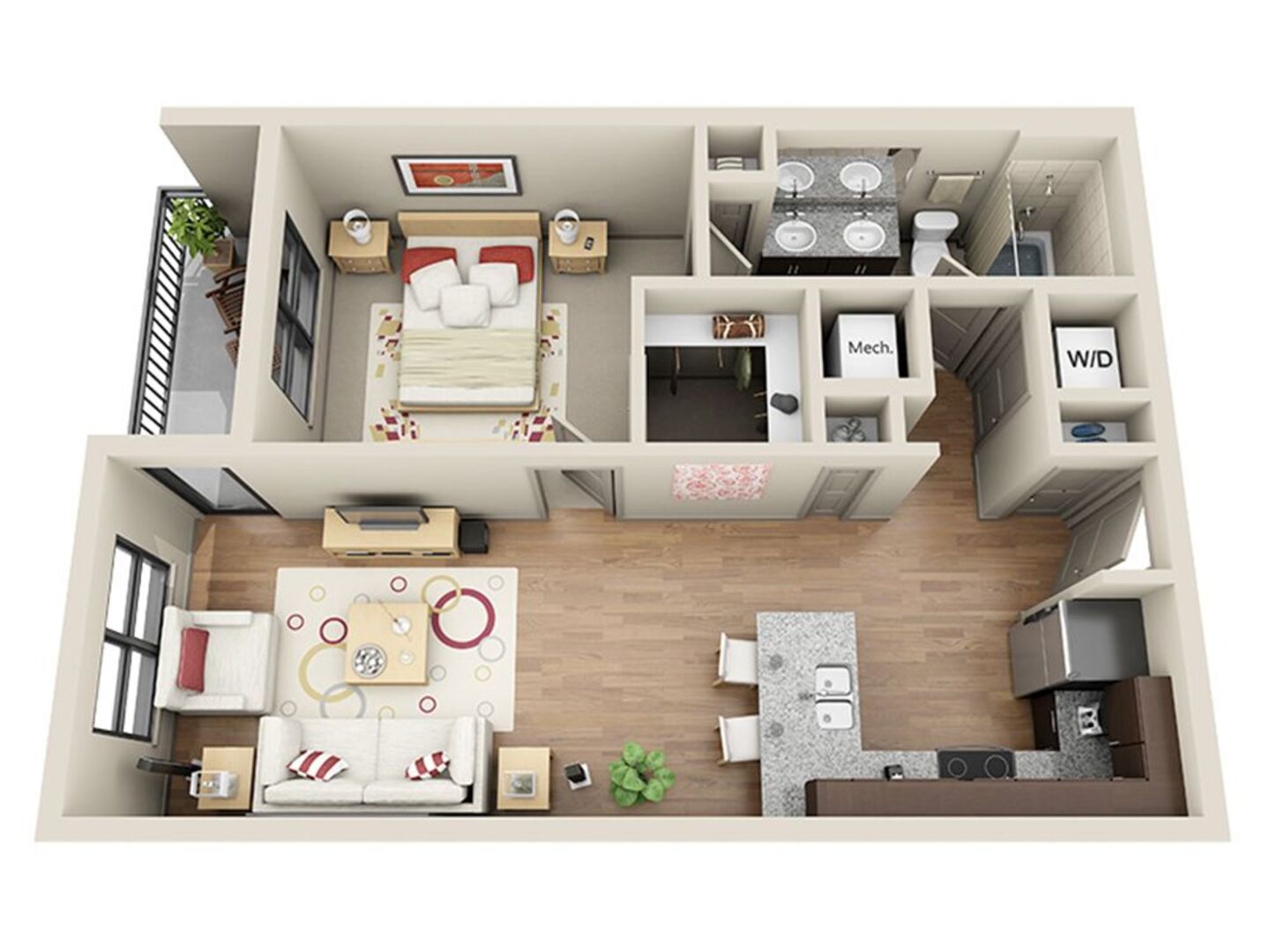 1 Bedroom Apartment – 131 Ponce De Leon Ave NE #491, Atlanta, GA 30308