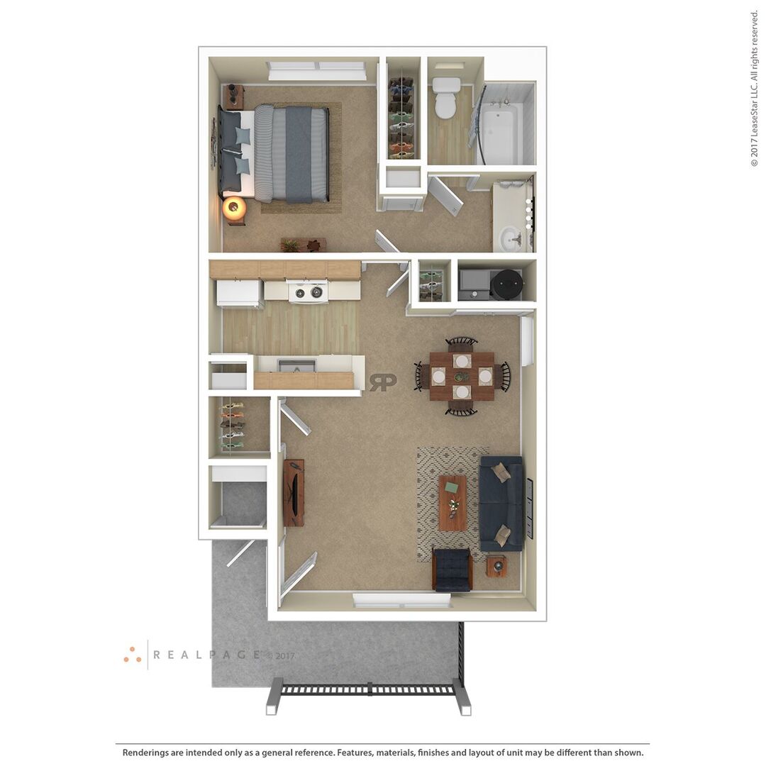 One Bedroom floor plan