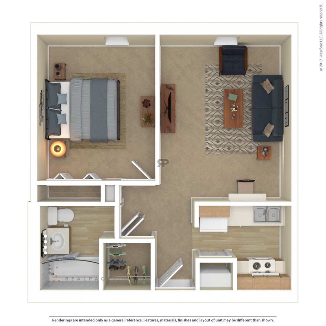 One Bedroom floor plan