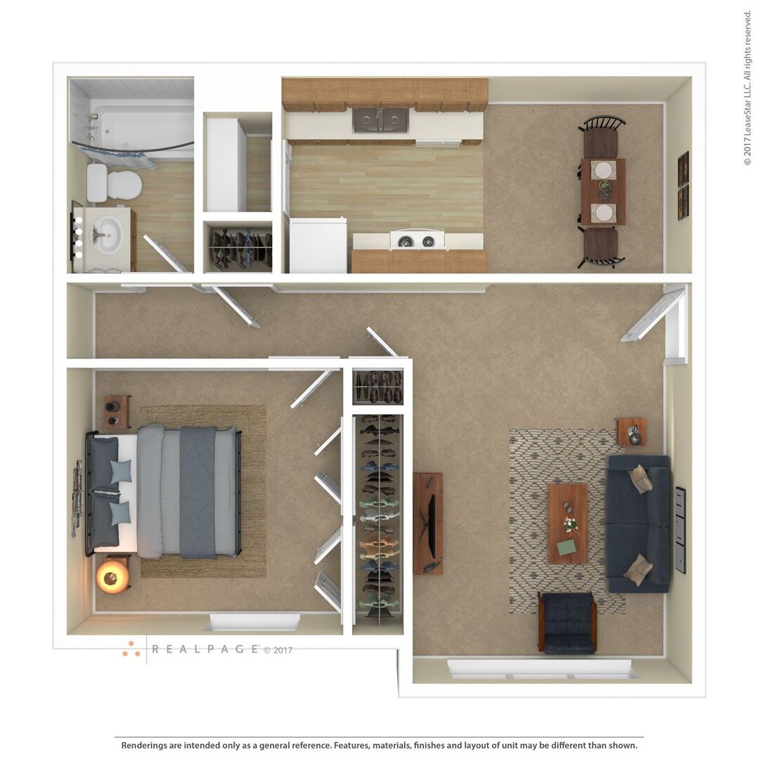 One Bedroom floor plan