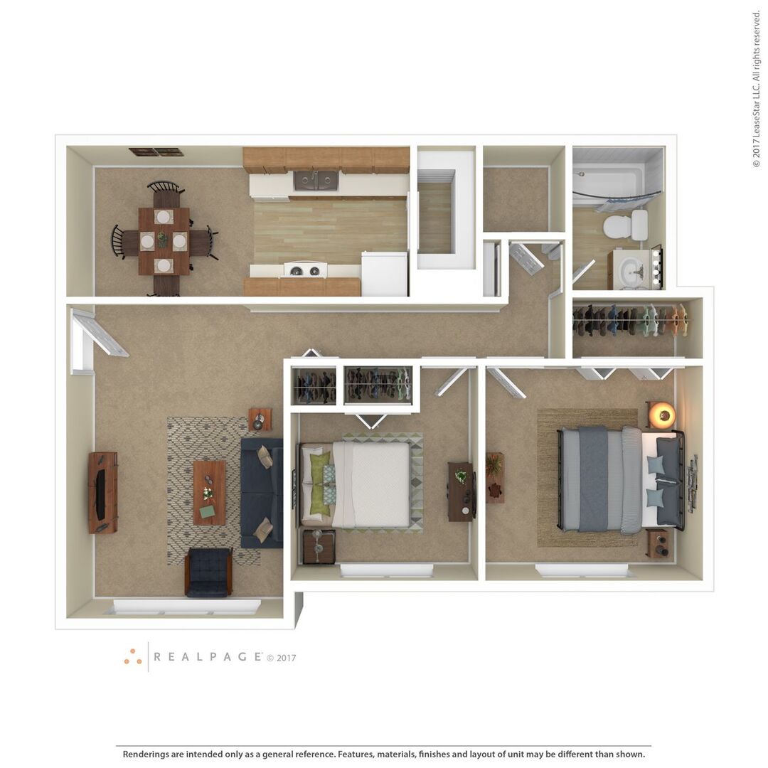 Two Bedroom floor plan