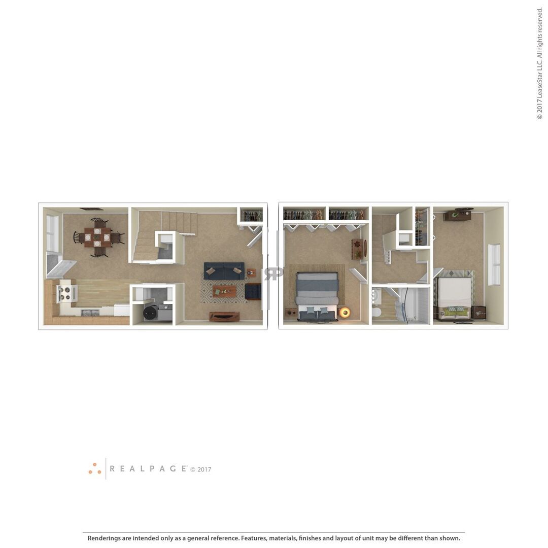 2 Bedroom floor plan