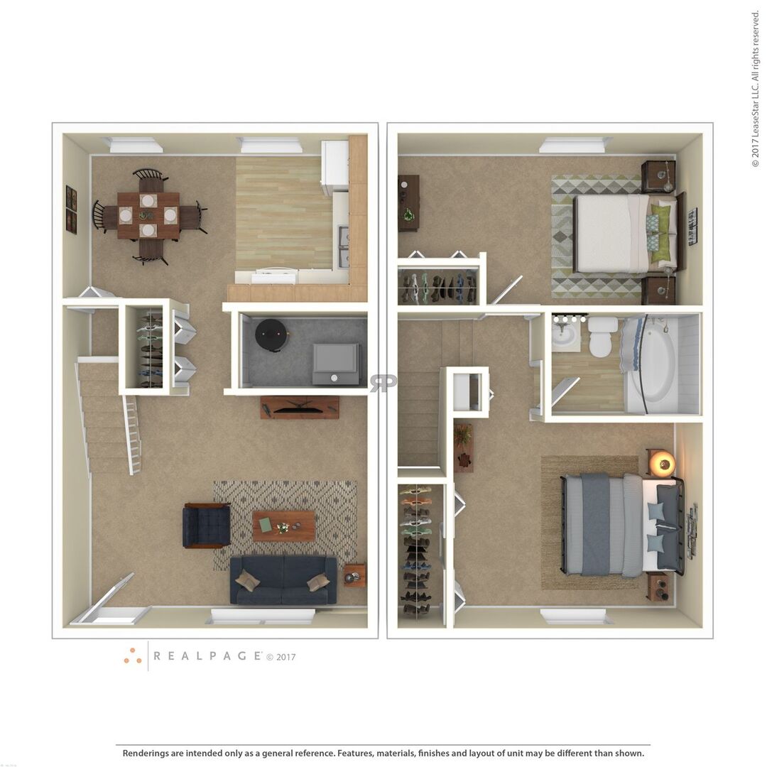 2 Bedroom floor plan