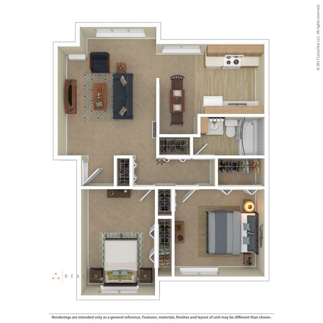 Two Bedroom floor plan