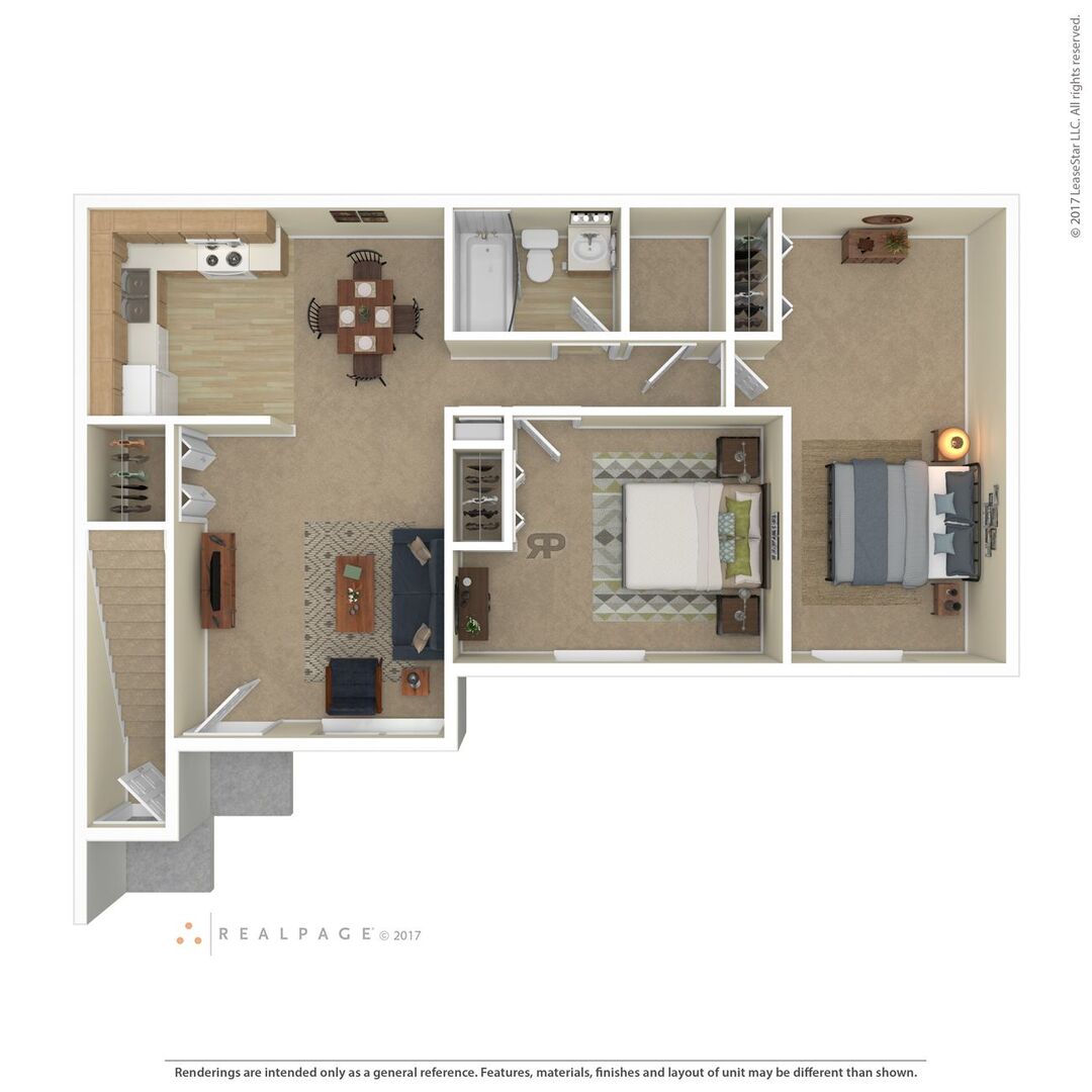 Two Bedroom floor plan